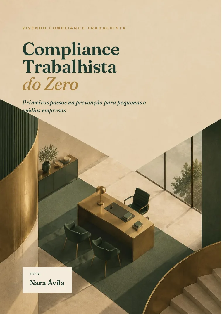 Capa do e-book Compliance Trabalhista do Zero, de Nara Ávila